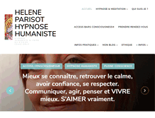 Tablet Screenshot of hypno-therapie-humaniste-paris.fr